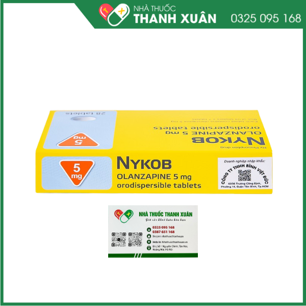 Viên nén Nykob 5mg điều trị tâm thần phân liệt